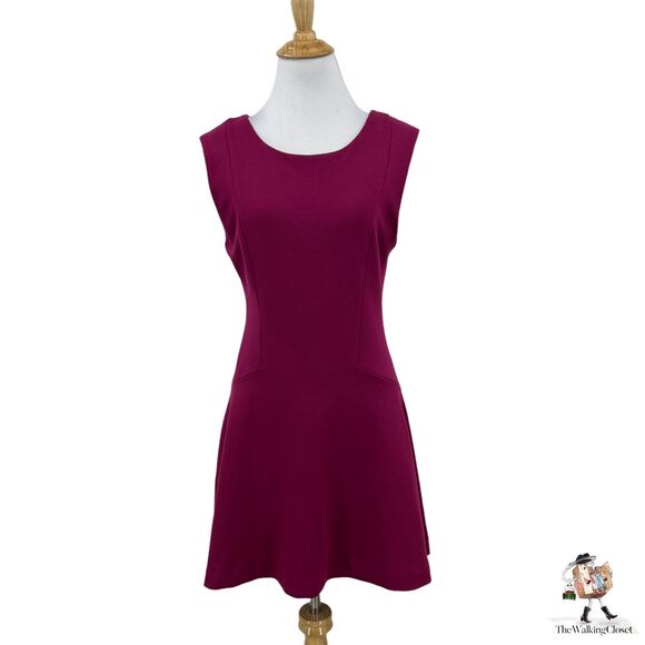 Free People Cha Cha Mini Skater Dress Womens S Small Bordeaux - Picture 2 of 13